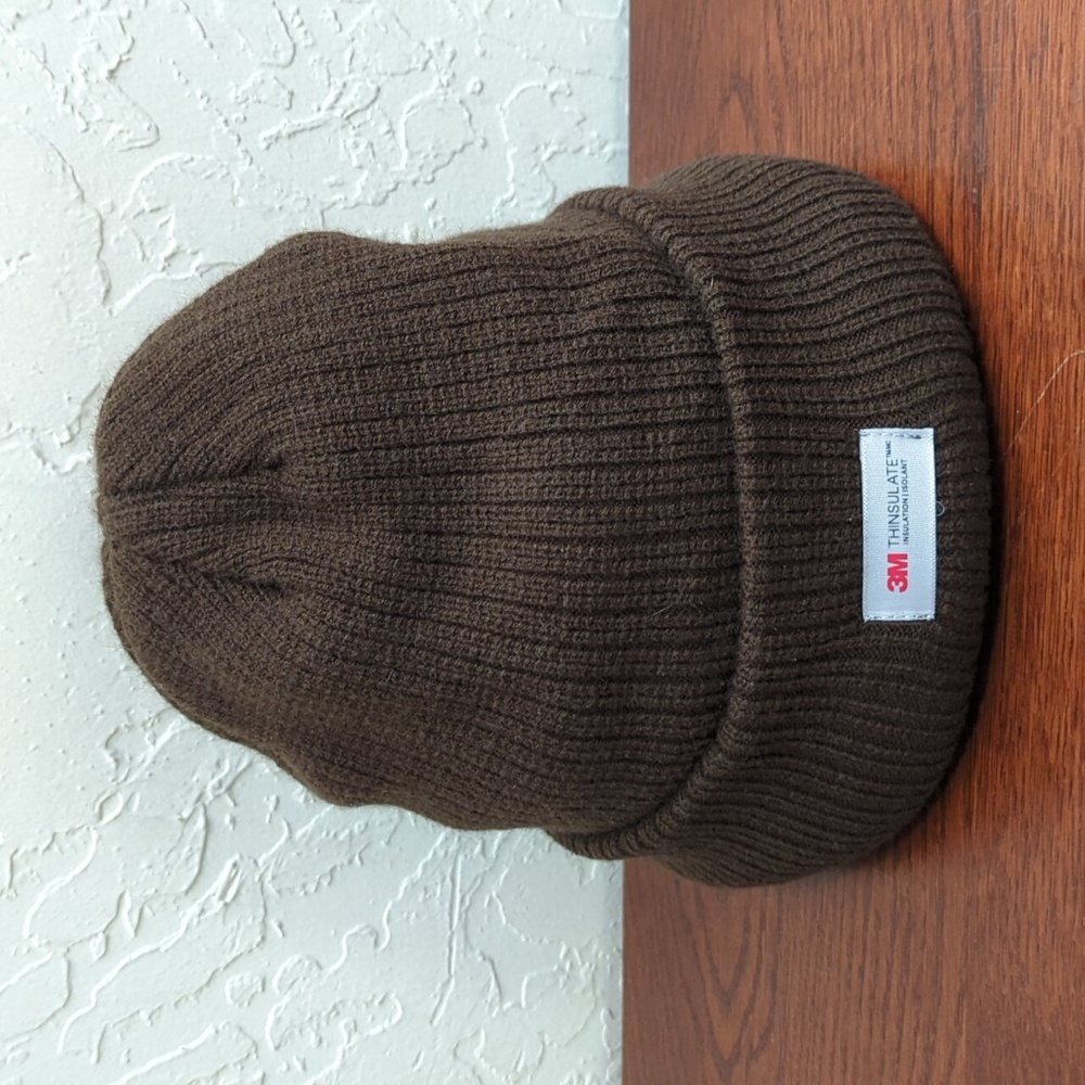 3/$20🌟 3M Thinsulate Brown Knit Unisex Beanie Winter Hat